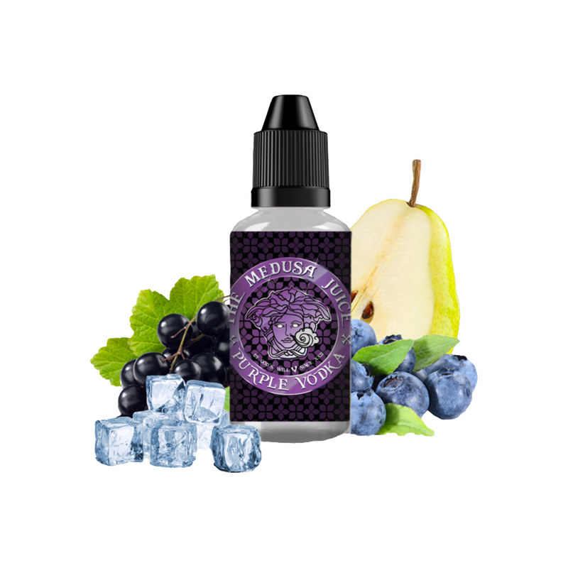 Concentré Purple Vodka 30ml - The Medusa Juice  Arôme concentré  xvape.ma Maroc.