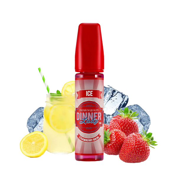 Dinner Lady Strawberry Ice 60ml  E-liquide premium  xvape.ma Maroc.