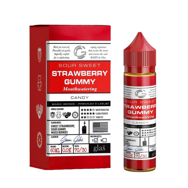 Glas Basix Candy Sweet Sour Strawberry Gummy 60ml