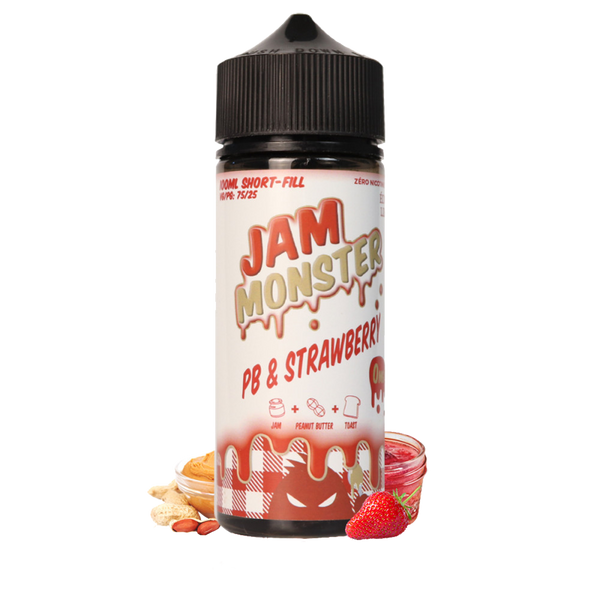 Jam Monster Strawberry & PB 120ml