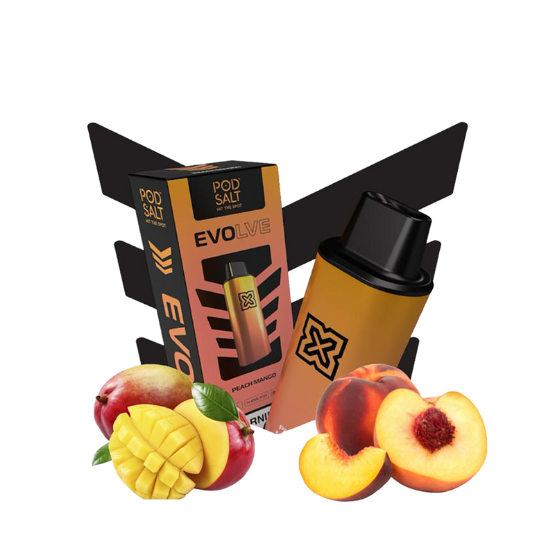 POD SALT - EVOLVE POD 5000 Taffs - Nexus Peach Mango