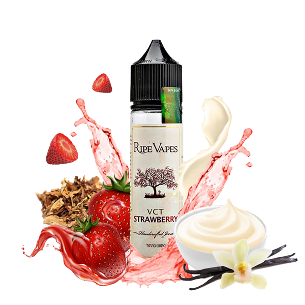 Ripe Vapes VCT Strawberry 60ml  E-liquide premium  xvape.ma Maroc.