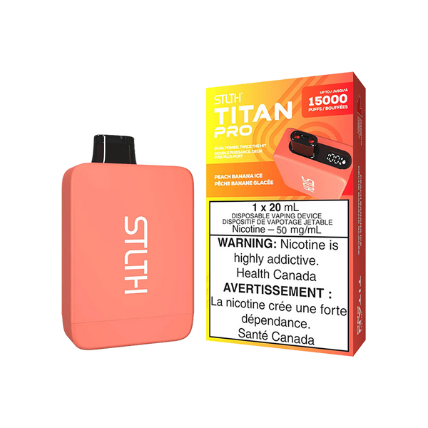 STLTH TITAN PRO 15K - Peach banana ice