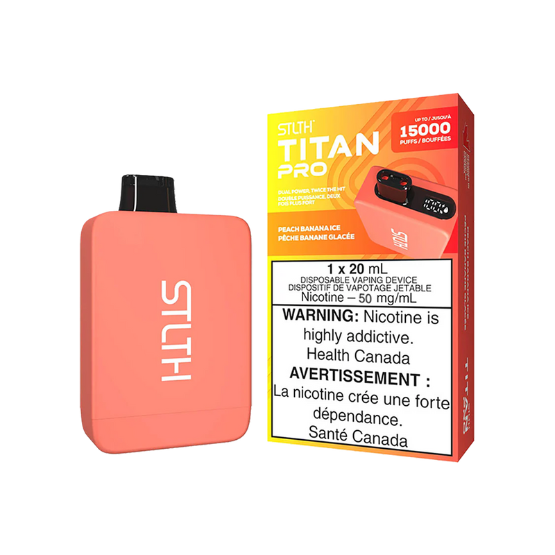 STLTH TITAN PRO 15K - Peach banana ice