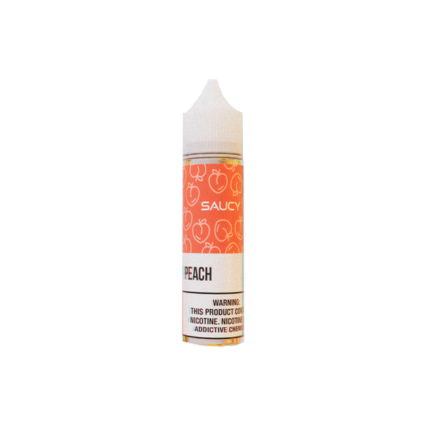 Saucy Peach 60ml  E-liquide premium  xvape.ma Maroc.