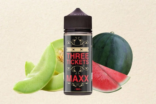 Three tickets Maxx Honeydew 100ml  E-liquide premium  xvape.ma Maroc.