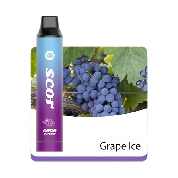 VOOKBAR SCOR - Grape Ice - 5000 Taffs 5%